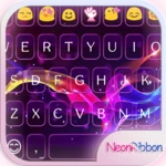 Logo of Neon Ribbon Emoji Keyboard android Application 